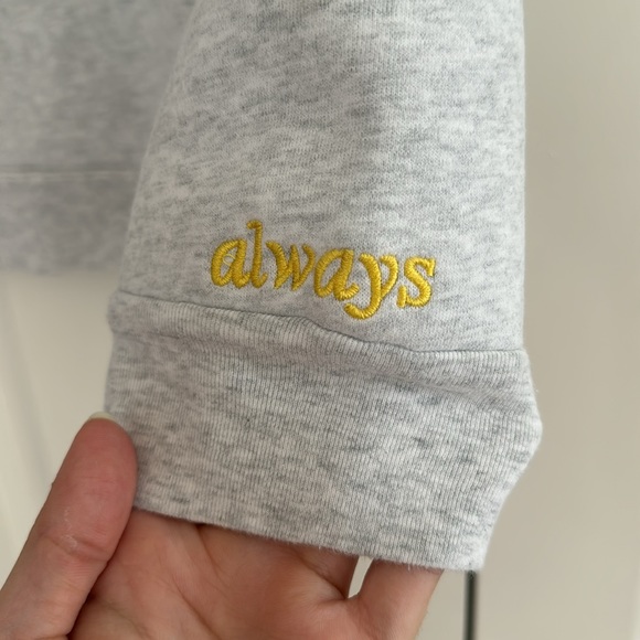 Mayfair Empathy Gray Crewneck Fleece Sweatshirt M/L - Picture 4 of 5